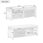 Shutter Storage Bench with Acacia Veneer