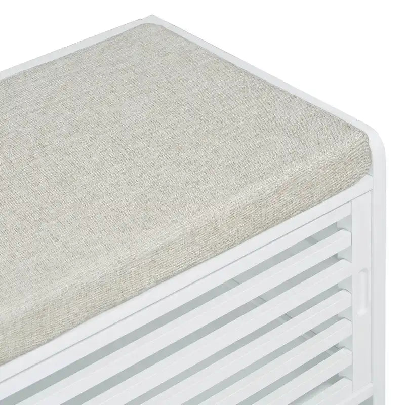 Shutter Storage Bench with Acacia Veneer