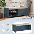 Shutter Storage Bench with Acacia Veneer