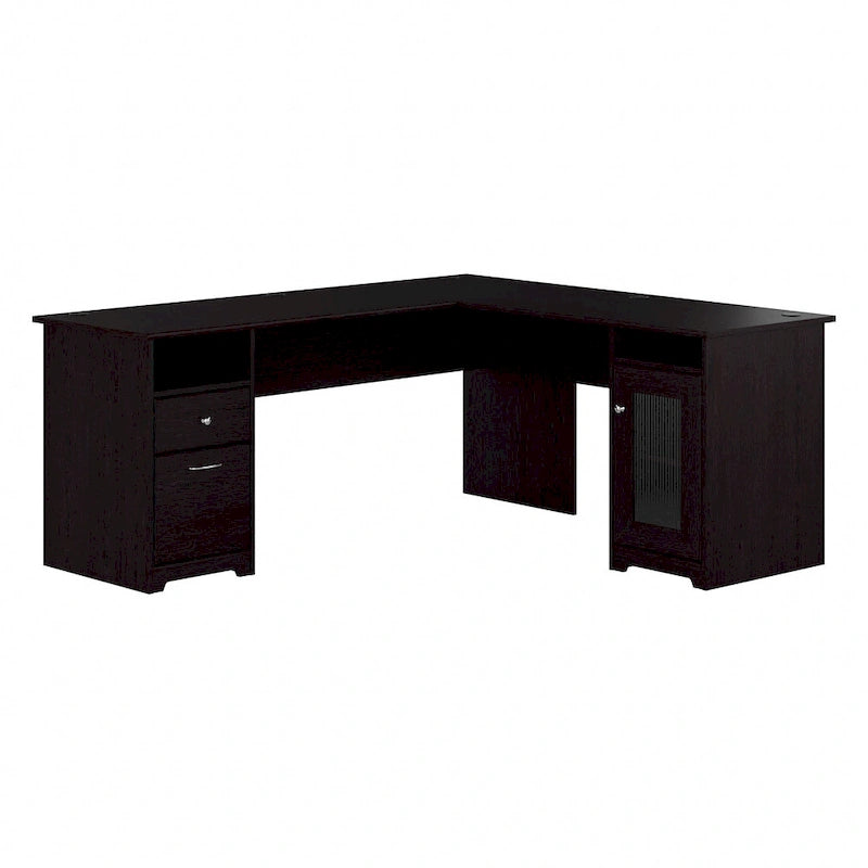 72W L-Shaped Computer Desk with Storage