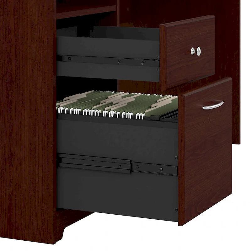 72W L-Shaped Computer Desk with Storage