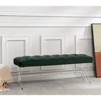 Fluwelen Acryl Bench met Kwastjes 48x18x18