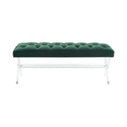 Fluwelen Acryl Bench met Kwastjes 48x18x18