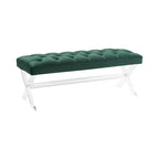 Fluwelen Acryl Bench met Kwastjes 48x18x18