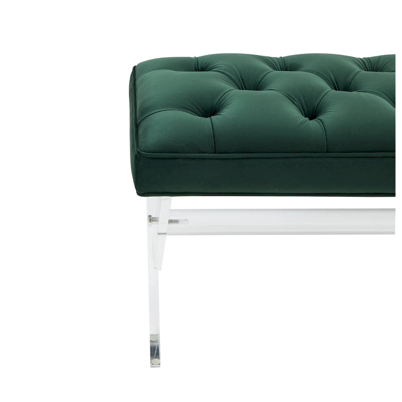 Fluwelen Acryl Bench met Kwastjes 48x18x18