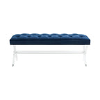 Fluwelen Acryl Bench met Kwastjes 48x18x18