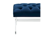 Fluwelen Acryl Bench met Kwastjes 48x18x18