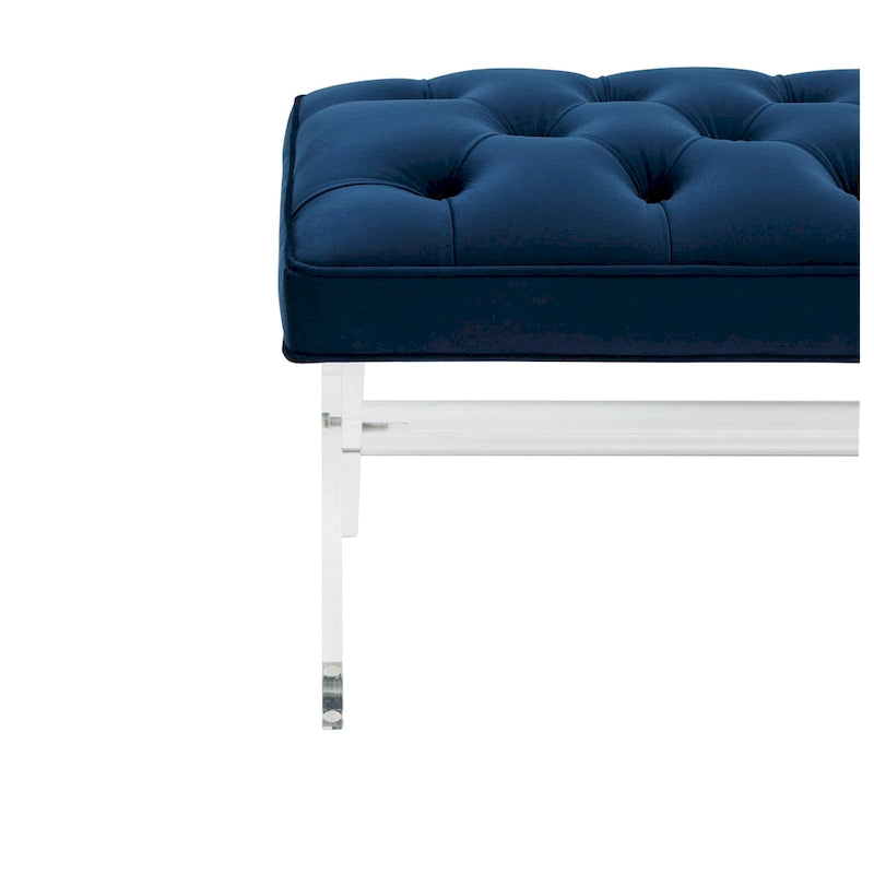 Fluwelen Acryl Bench met Kwastjes 48x18x18