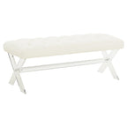 Fluwelen Acryl Bench met Kwastjes 48x18x18