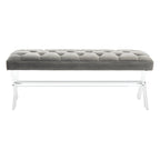 Fluwelen Acryl Bench met Kwastjes 48x18x18
