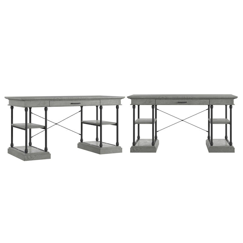 Cornice 1-Drawer Storage Writing Desk