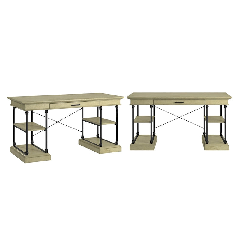 Cornice 1-Drawer Storage Writing Desk