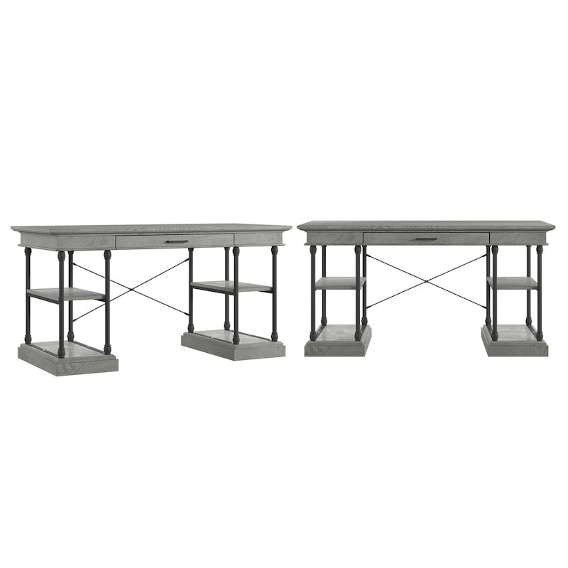 Cornice 1-Drawer Storage Writing Desk
