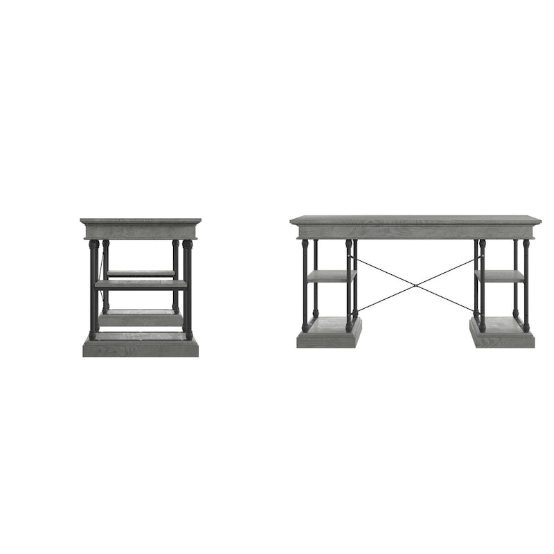 Cornice 1-Drawer Storage Writing Desk