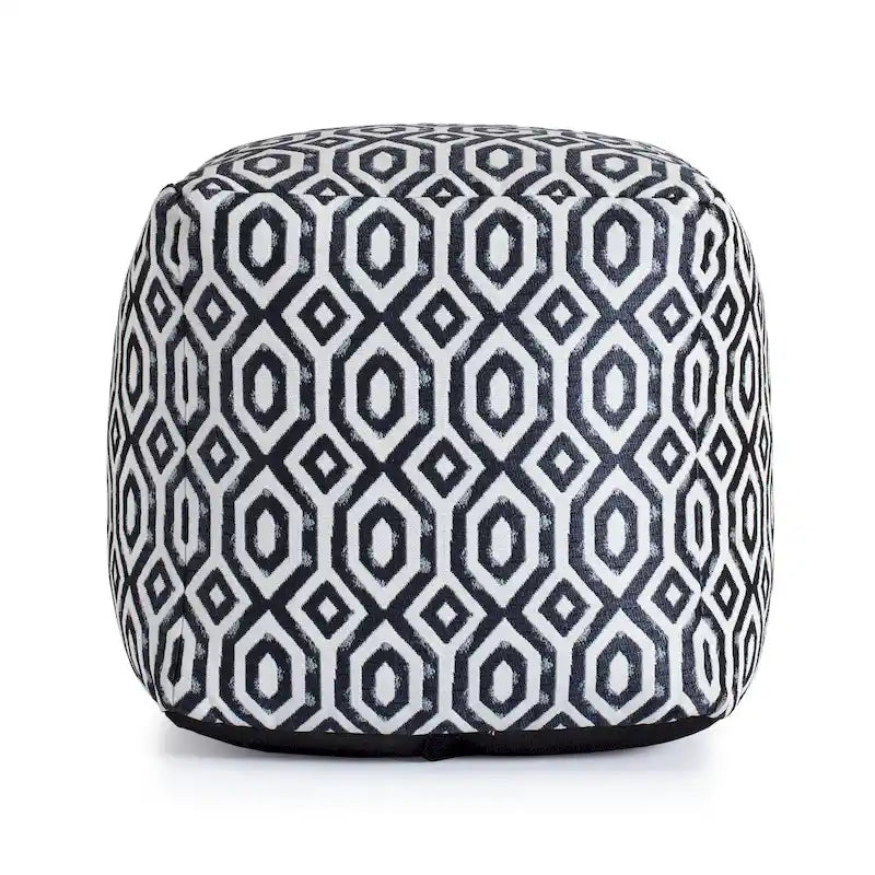 Indoor/Outdoor Square Pouf Ottoman 18x18