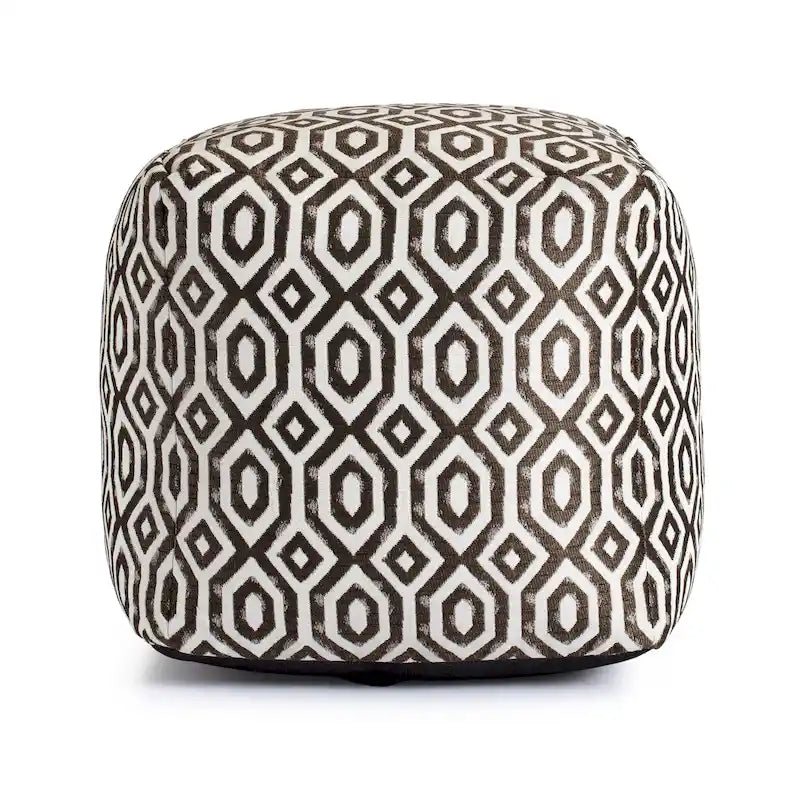 Indoor/Outdoor Square Pouf Ottoman 18x18