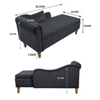 Fluwelen Chaise Longue met Opbergruimte en Kussen