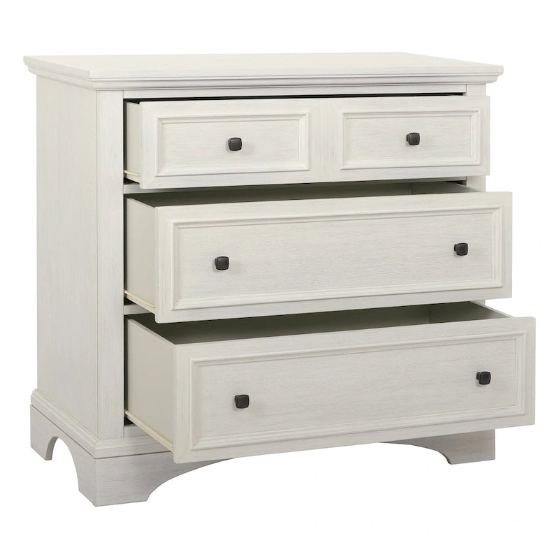 3-Drawer Chest with Rustic Finish