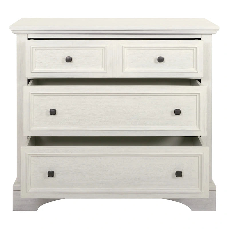 3-Drawer Chest with Rustic Finish