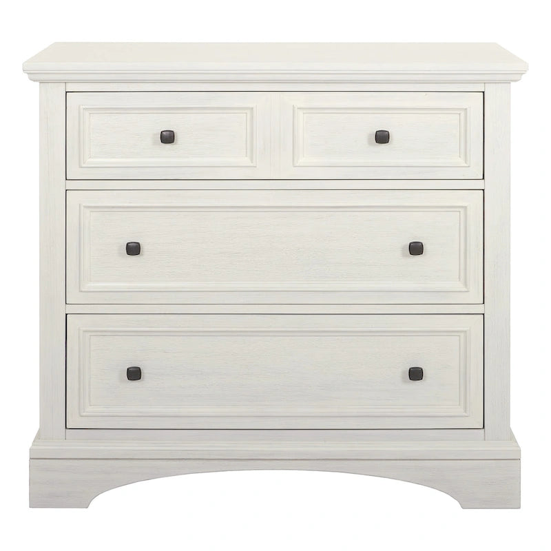3-Drawer Chest with Rustic Finish