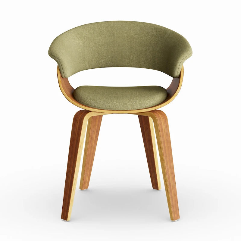 Mid-Century Modern Accent Chair with Cushioned Seat