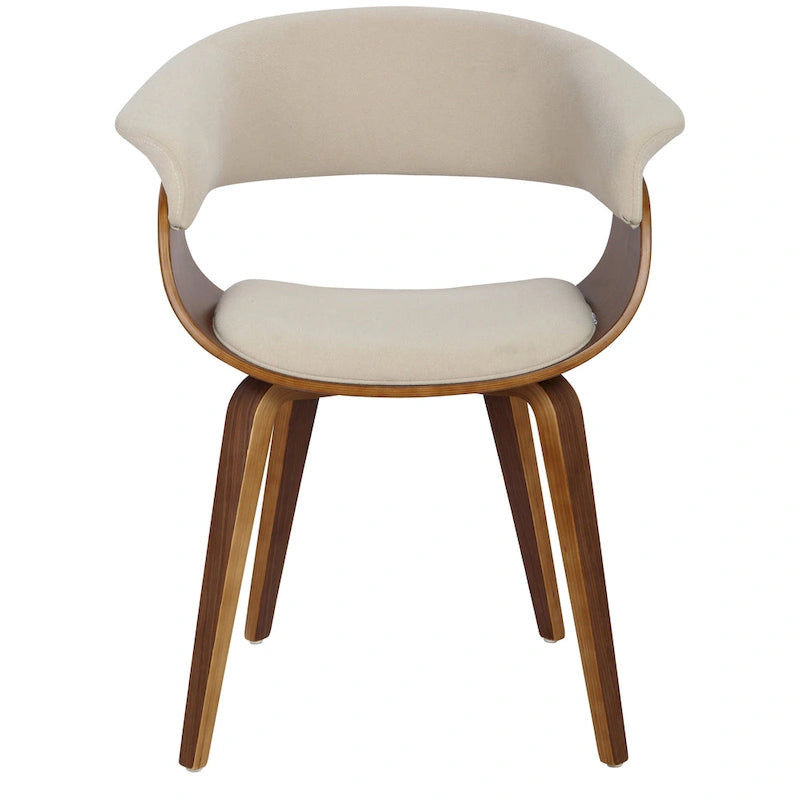 Mid-Century Modern Accent Chair with Cushioned Seat