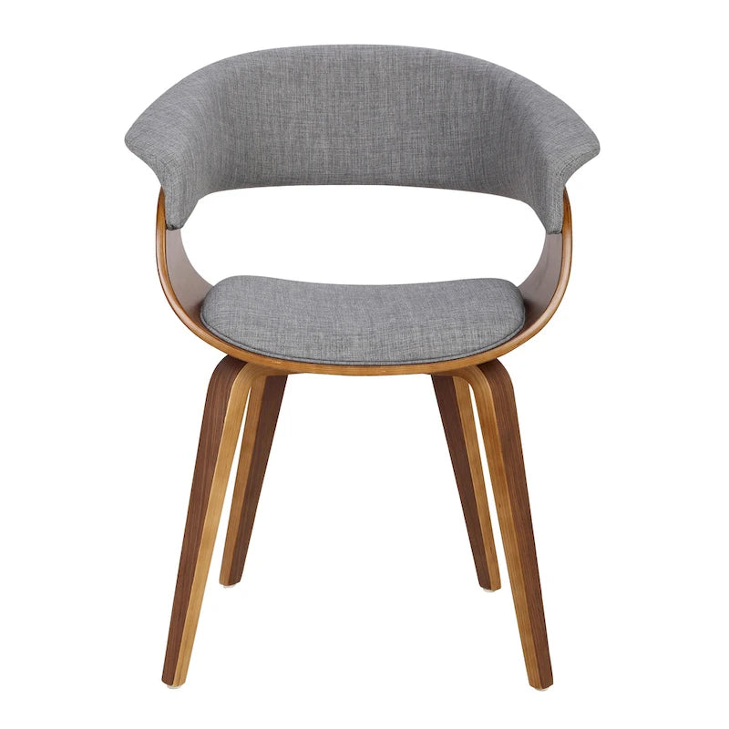 Mid-Century Modern Accent Chair with Cushioned Seat