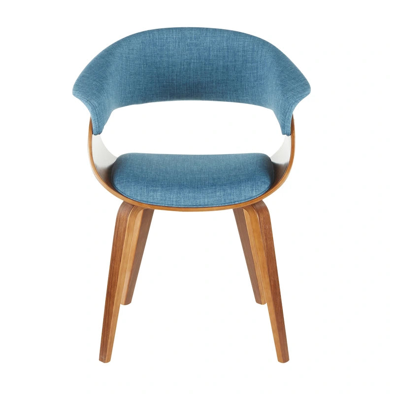Mid-Century Modern Accent Chair with Cushioned Seat