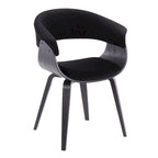 Mid-century moderne fauteuil met gestoffeerde zitting