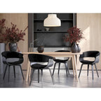 Mid-century moderne fauteuil met gestoffeerde zitting