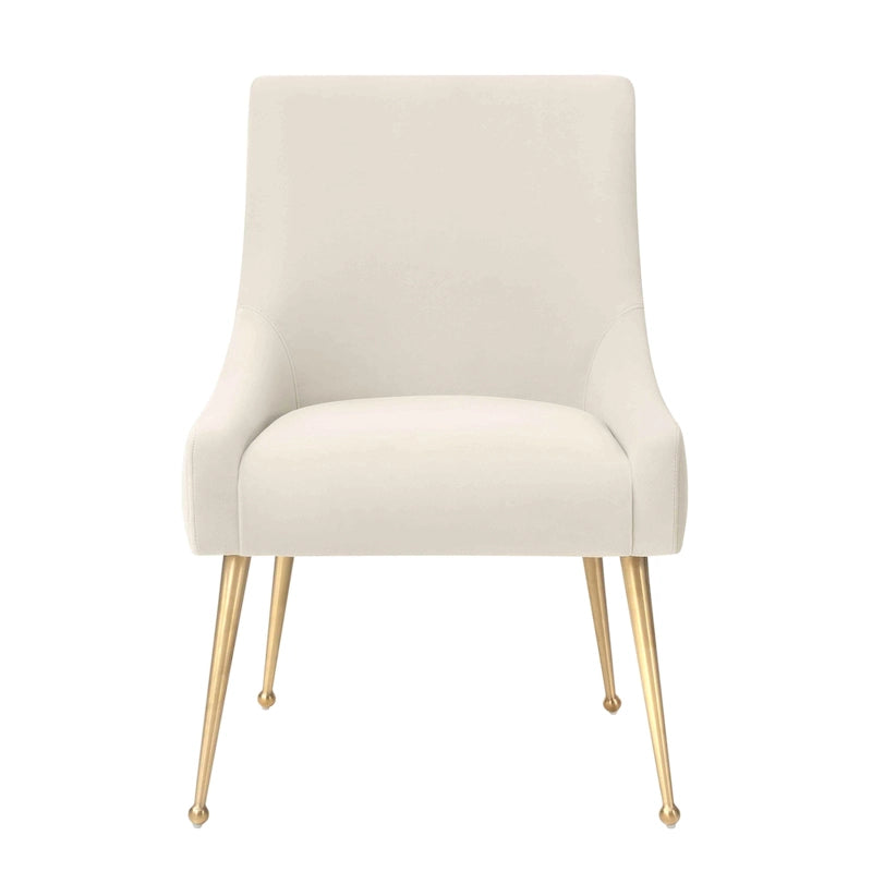 Velvet Dining Chair with Stainless Steel Legs