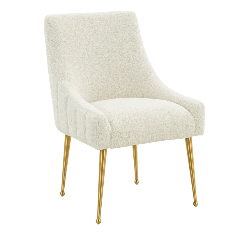 Velvet Dining Chair with Stainless Steel Legs