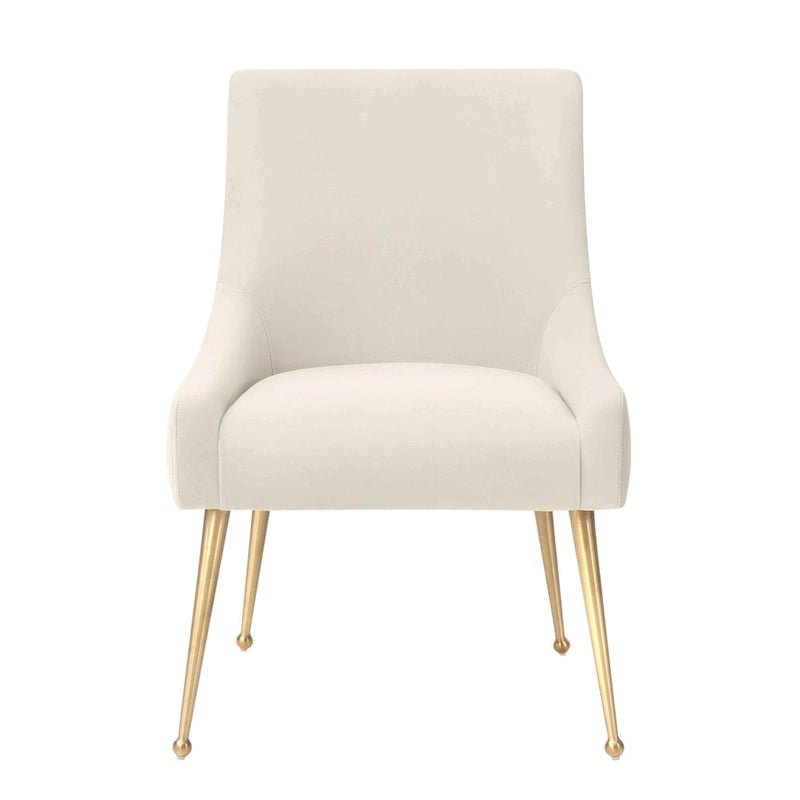 Velvet Dining Chair with Stainless Steel Legs