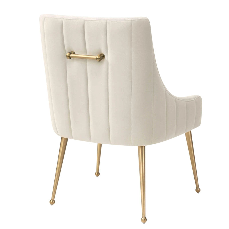 Velvet Dining Chair with Stainless Steel Legs