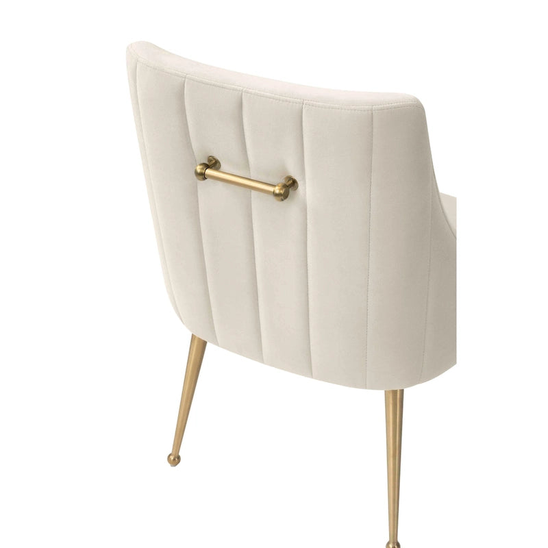 Velvet Dining Chair with Stainless Steel Legs