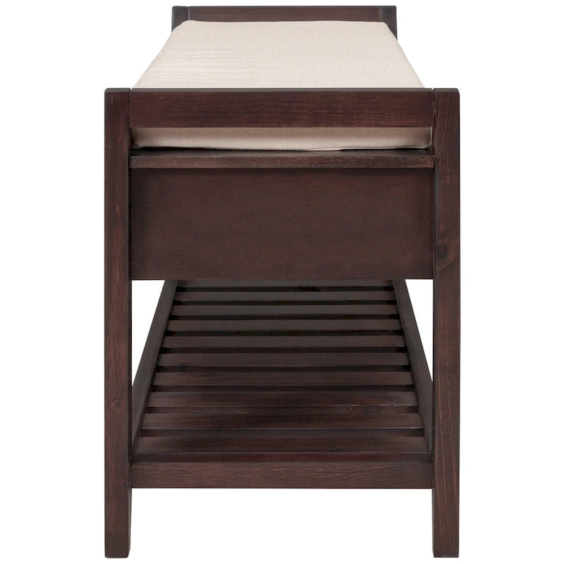 Entryway Storage Bench with Drawers and Shoe Rack