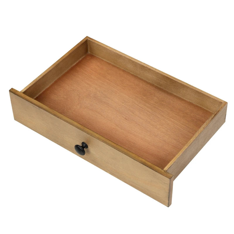 Entryway Storage Bench with Drawers and Shoe Rack