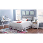 White X-Base Writing Desk with Drawers