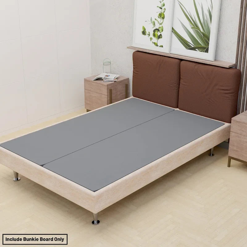 1.5-Inch Split Bunkie Board for Mattress Support – Gray