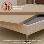 1.5-Inch Split Bunkie Board for Mattress Support – Gray