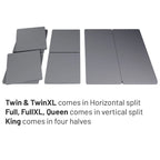 1.5-Inch Split Bunkie Board for Mattress Support – Gray