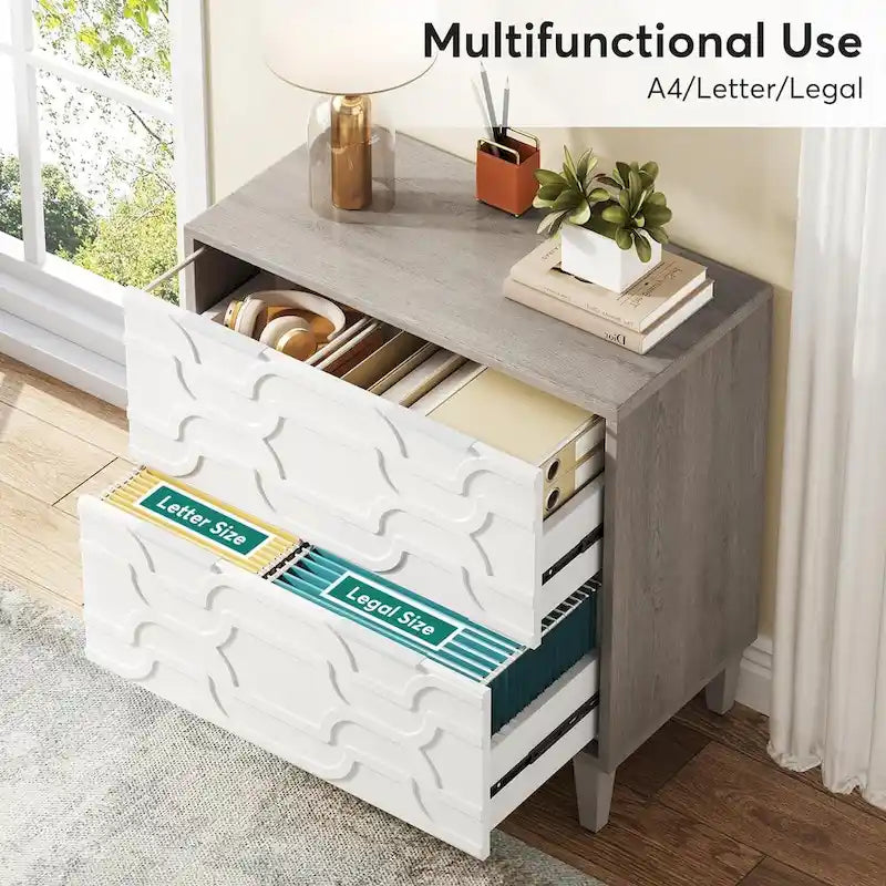 2-Drawer Lateral File Cabinet for Home Office