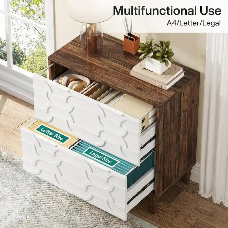 2-Drawer Lateral File Cabinet for Home Office