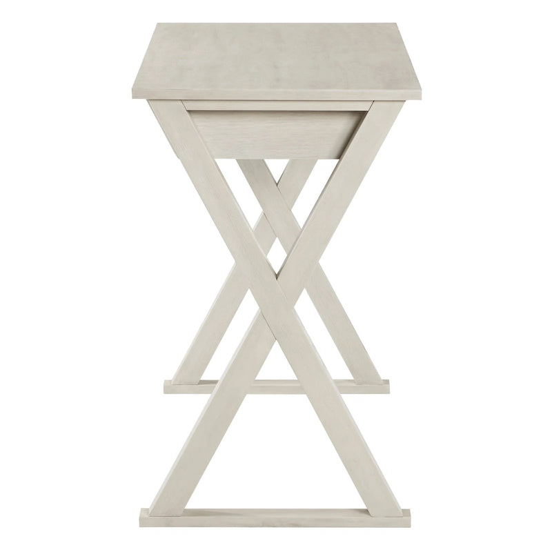 Writing Desk with X-Frame Design and Storage Drawer