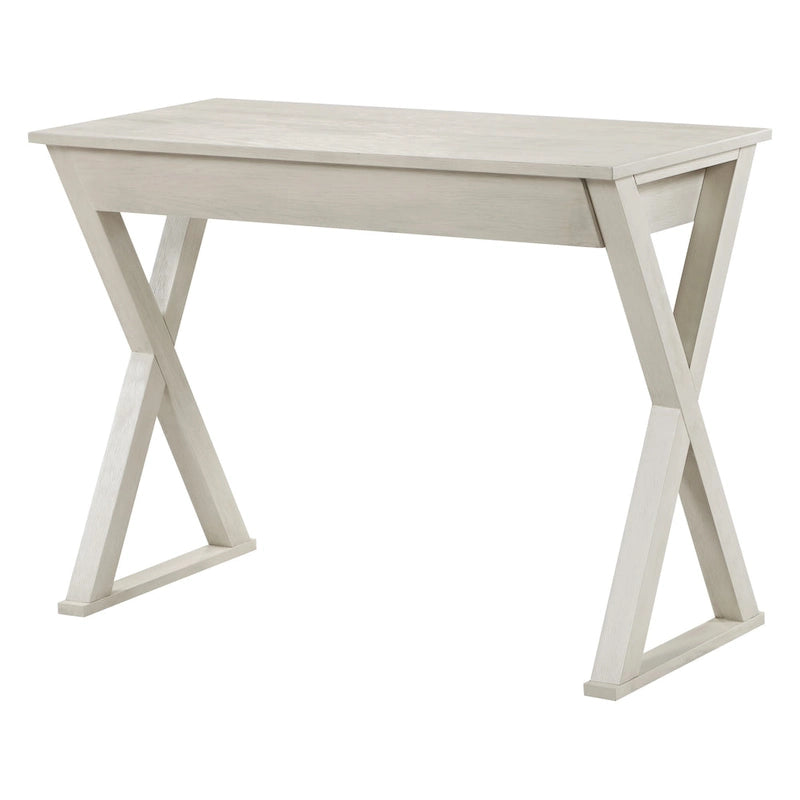 Writing Desk with X-Frame Design and Storage Drawer