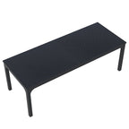 78.74" Industrial Rectangular Dining Table with Heavy-Duty Metal Legs
