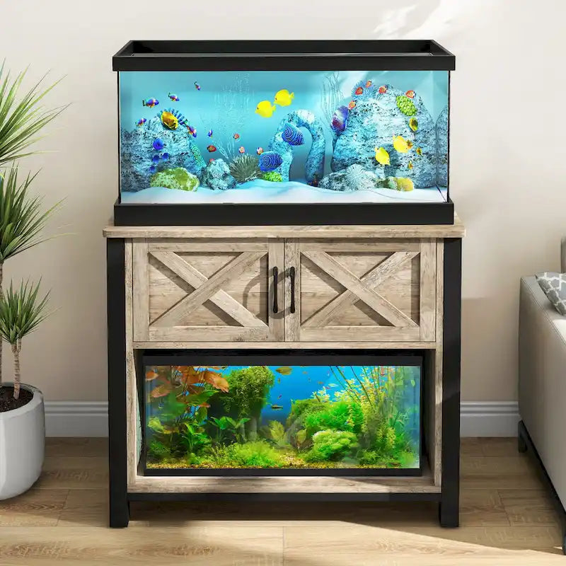 40-50 Gallon Aquariummeubel met Kast en Stopcontacten