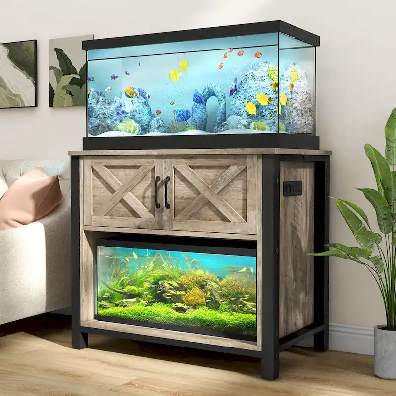 40-50 Gallon Aquariummeubel met Kast en Stopcontacten