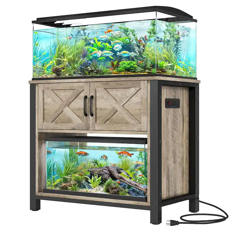 40-50 Gallon Aquariummeubel met Kast en Stopcontacten