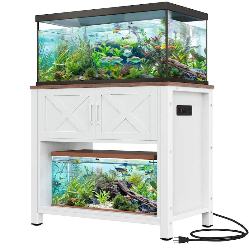 40-50 Gallon Aquariummeubel met Kast en Stopcontacten